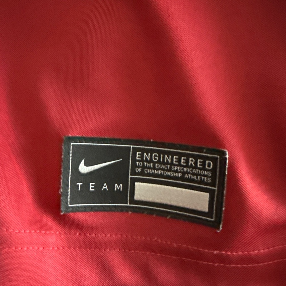 Nike Men's Crimson Jersey with White Number - Picture 3 of 6